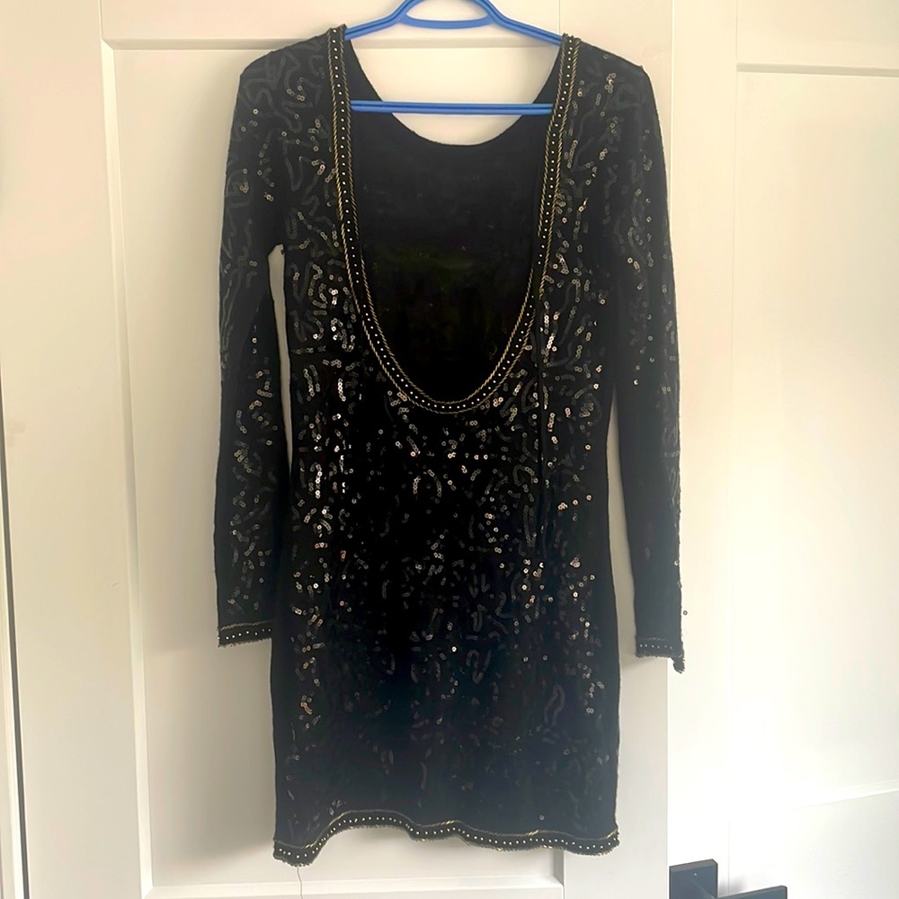 Black party dress by Mango